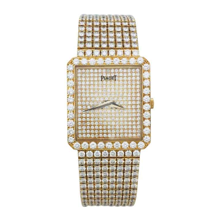 Cartier tank watch diamonds
